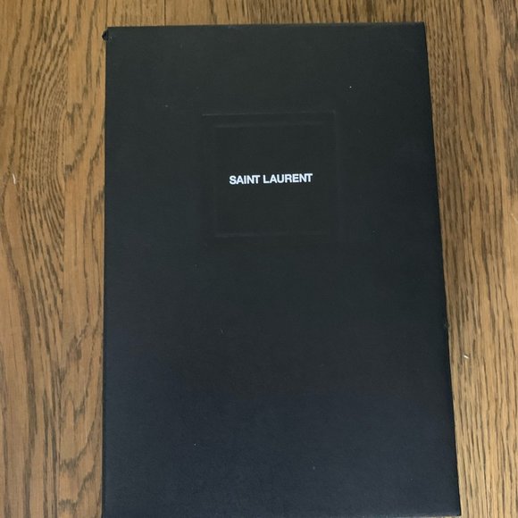 Saint Laurent Perforated Leather Sneakers Size 37 - Picture 6 of 8